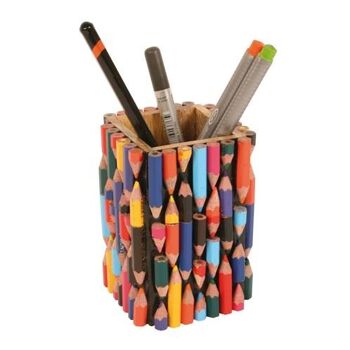 Pot stylo/crayon, crayons recyclés (ASP1461) 1