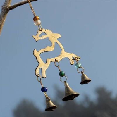 Brass chime reindeer (ASP16700)