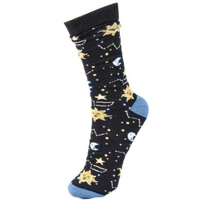 Bamboo socks, celestial, Shoe size: UK 3-7, Euro 36-41 (ASP18716M)