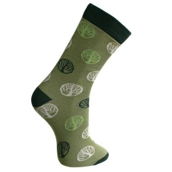 Chaussettes en bambou, arbre de vie, Pointure : UK 7-11, Euro 41-47 (ASP18718L) 1