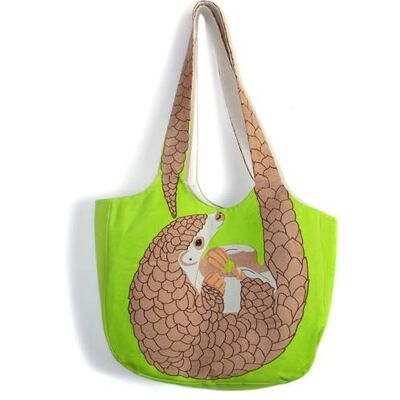 Shoulder bag, cotton, pangolin (ASP1913)