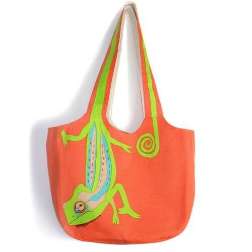 Shoulder bag, cotton, chameleon (ASP1915)