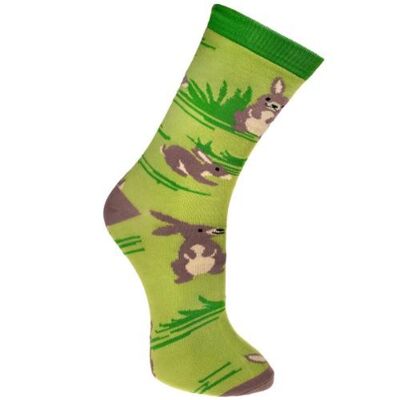 Bamboo socks, rabbits, Shoe size: UK 7-11, Euro 41-47 (ASP2006LAR)