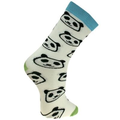 Bamboo socks, pandas, Shoe size: UK 7-11, Euro 41-47 (ASP2008LAR)