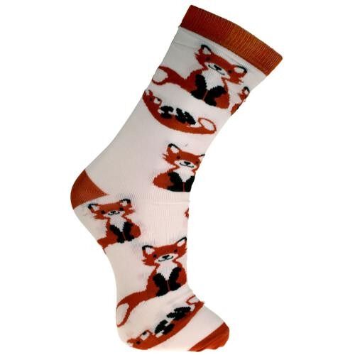 Bamboo socks, foxes, Shoe size: UK 7-11, Euro 41-47 (ASP2009LAR)
