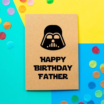 Carte d'anniversaire drôle de papa | Darth Vader Joyeux anniversaire père