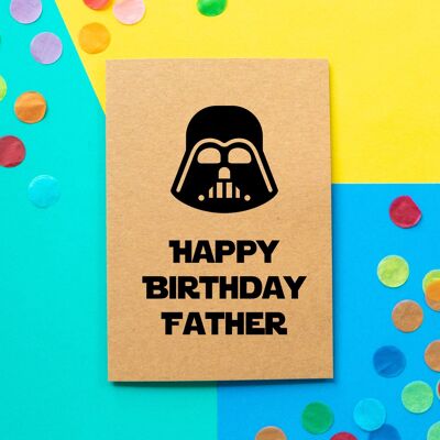 Funny Dad Birthday Card | Darth Vader Happy Birthday Father