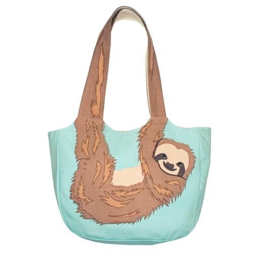 Shoulder bag, cotton, sloth (ASP2151)