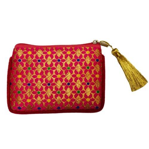 Coin purse, pink floral (ASP2175)