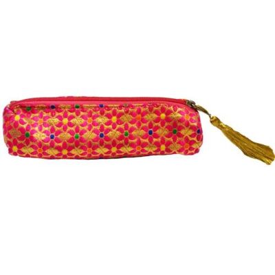 Pencil case soft, pink floral (ASP2176)