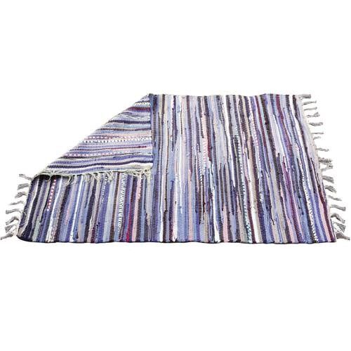Rag rug, recycled material, purple 80x120cm (ASP2189)