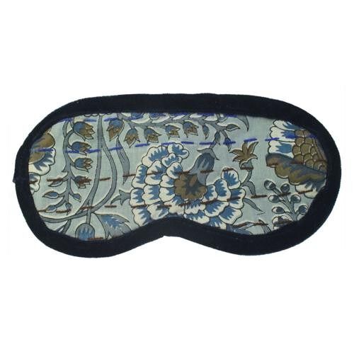 Blockprint cotton eye mask for sleeping, relaxing 21x10cm (ASP2262)
