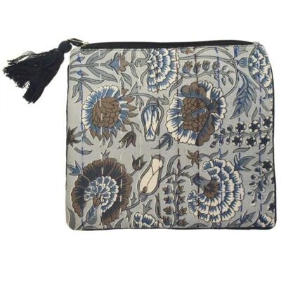 Blockprint cotton work pouch for iPads and tablets, papers 25x20cm (ASP2264)