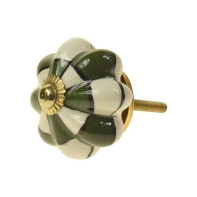 Ceramic door knob, flower shape, assorted (ASP2301)