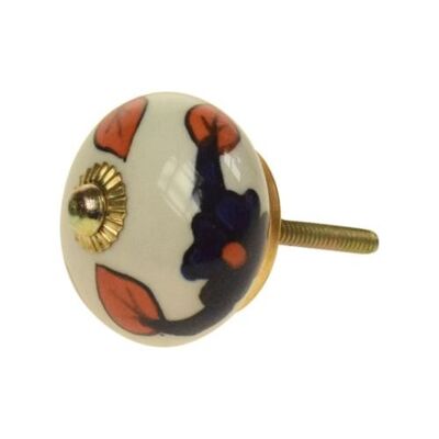 Ceramic door knob, round, assorted (ASP2302)