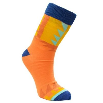 Bamboo socks, orange, Shoe size: UK 7-11, Euro 41-47 (ASP2802LAR)