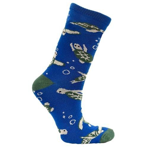 Bamboo socks, turtles, Shoe size: UK 7-11, Euro 41-47 (ASP2807LAR)