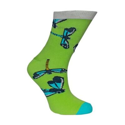 Bamboo socks, damselflies, Shoe size: UK 7-11, Euro 41-47 (ASP2809LAR)