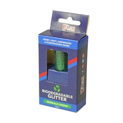 Eco crafting glitter plastic free green (B01)