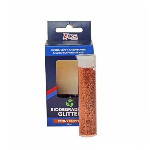 Eco crafting glitter plastic free copper (B04)