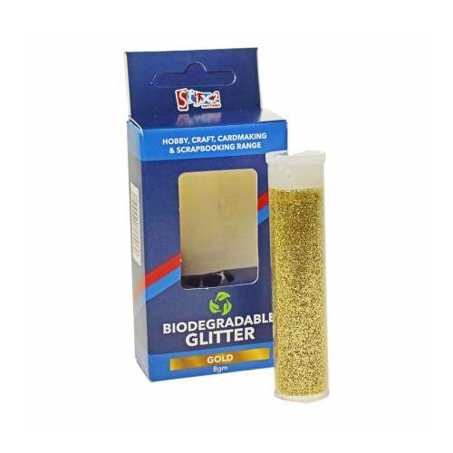 Eco crafting glitter plastic free gold (B06)