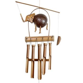 Carillon bambou éléphant coco 110cm (BBAM29) 1