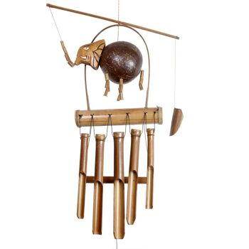Carillon bambou éléphant coco 110cm (BBAM29) 2