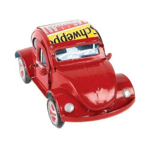 VW Beetle recycled cans red 10cm (BEZ002)