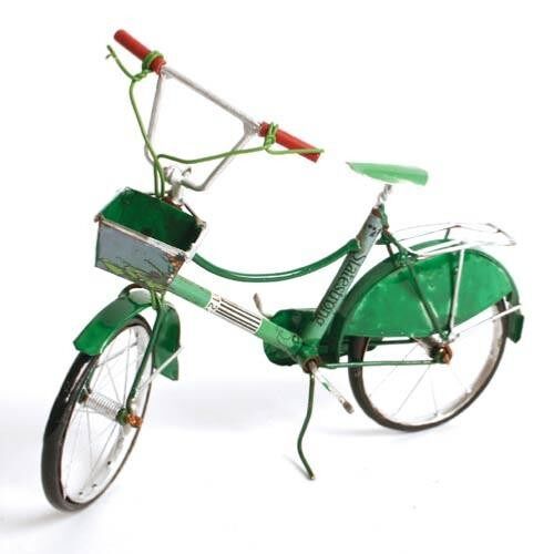 Classic bicycle recycled cans 15cm (BEZ007)