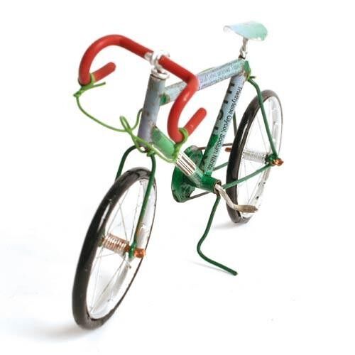 Racing bicycle recycled cans 14cm (BEZ010)