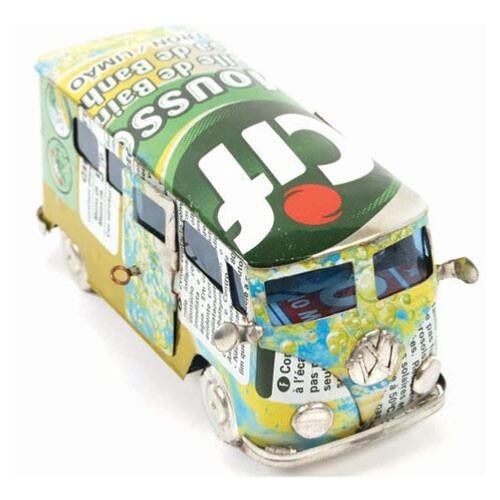Campervan made from recycled cans 13cm (BEZ015)