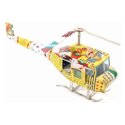 Helicopter made from recycled cans 23cm (BEZ017)