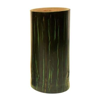 Single bamboo toothbrush holder/pencil pot green height 12cm (BSIS03)