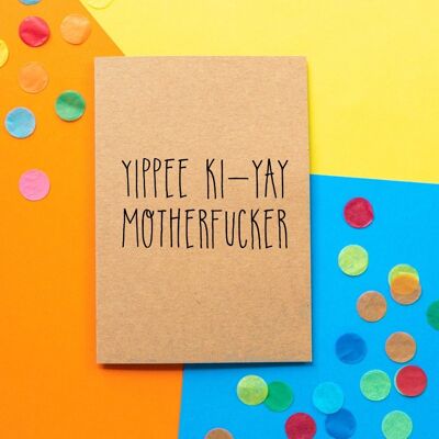 Tarjeta divertida | Die Hard Yippee Ki-yay hijo de puta