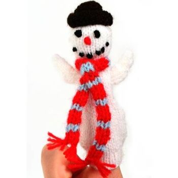 Bonhomme de neige marionnette doigt Noël (CIAP032)