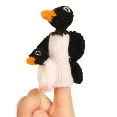 Finger puppet penguin and baby (CIAP1404)