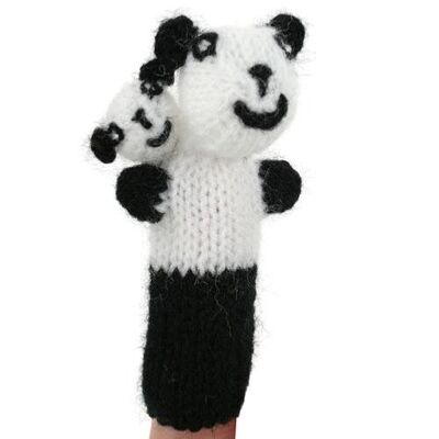 Finger puppet panda mum and baby (CIAP16709)