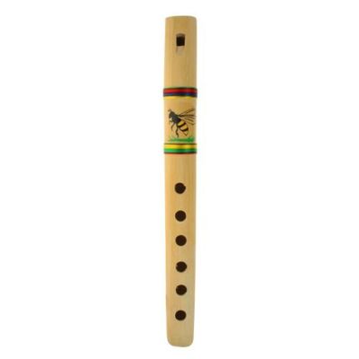 Bamboo flute, bee design (CIAPM17)