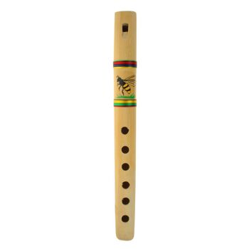 Flûte en bambou, motif abeille (CIAPM17) 2