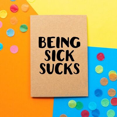 Funny Get Well Card | Being Sick Sucks