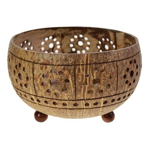 Coconut bowl, round holes pattern (CID027)