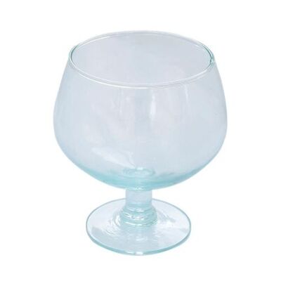 Wide glasses recycled glass, 12cm height, set of 2 (CR05SET)