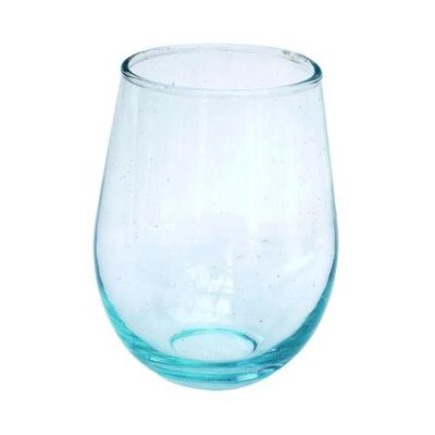 Tumblers recycled glass, 13cm height, set of 2 (CR09SET)