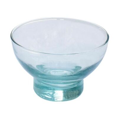 Bowls recycled glass, 8cm height, set of 2 (CR11SET)