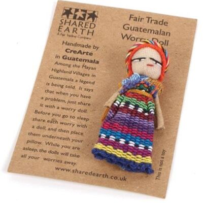 Worry doll on card (CRE010)