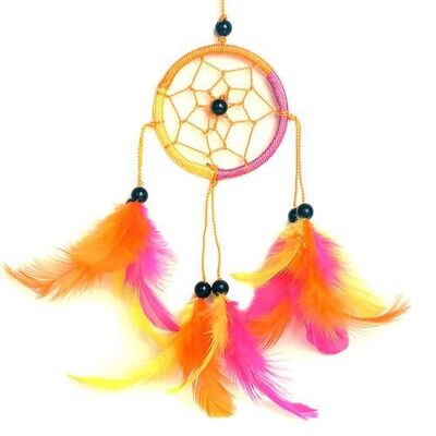 Dreamcatcher sunshine 6cm red yellow orange (DC1509)