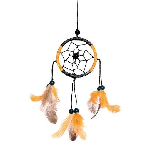 Dreamcatcher orange black 6cm (DC1738A)