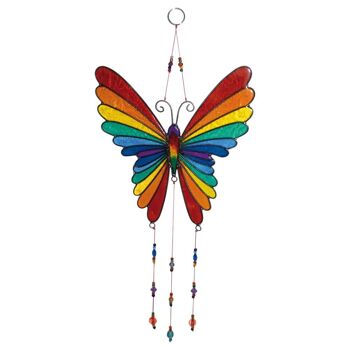 Rainbow Butterfly Suncatcher longueur 31cm (DNGQR50) 2