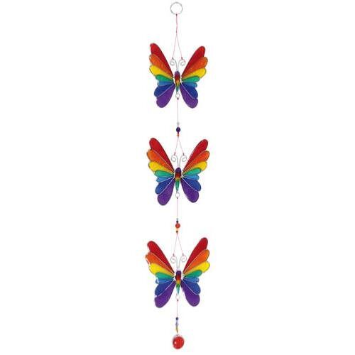 String of Rainbow Butterflies Suncatcher (DNGQR76)