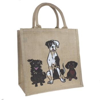 Sac en jute, chiens (EA1904) 2